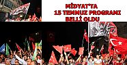 Midyat'ta 15 Temmuz programı belli oldu