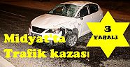 Midyat'ta trafik kazası : 3 yaralı