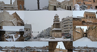 Midyat'tan kar manzaraları Ocak 2020